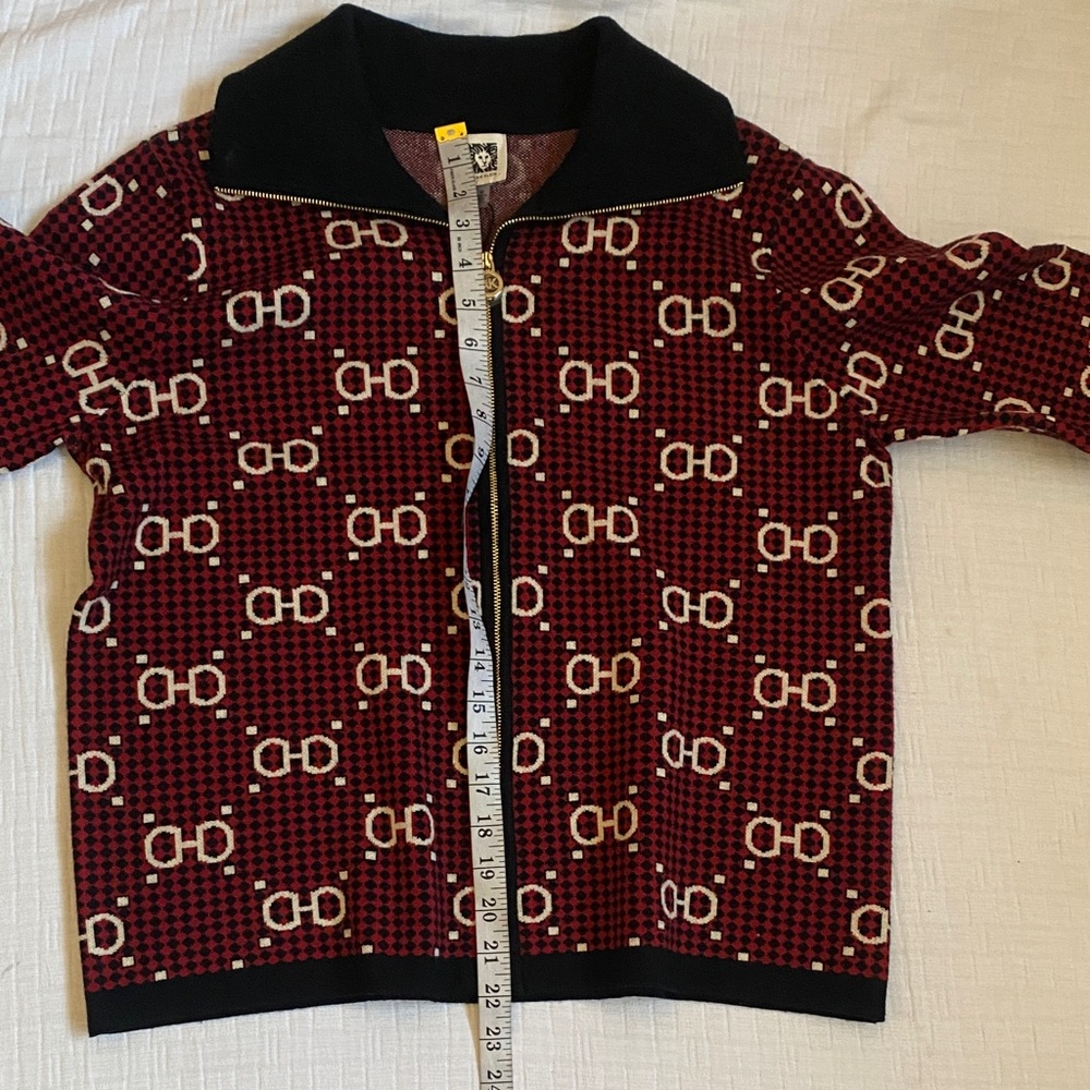 ANNE KLEIN Cherry and Black Patterned Jacket NWT - image 7